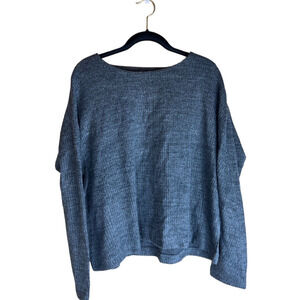 VINEYARD VINES Medium Sweater Oversized Heathered Sweatshirt Knit Grey